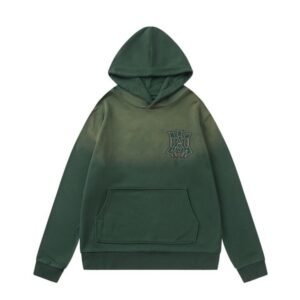 Amiri Front & Back Logo Hollywood Hoodie In Green