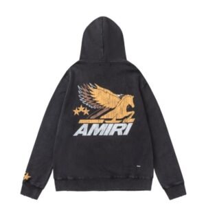 Alternative view of Amiri Vintage Pegasus Hoodie In Black