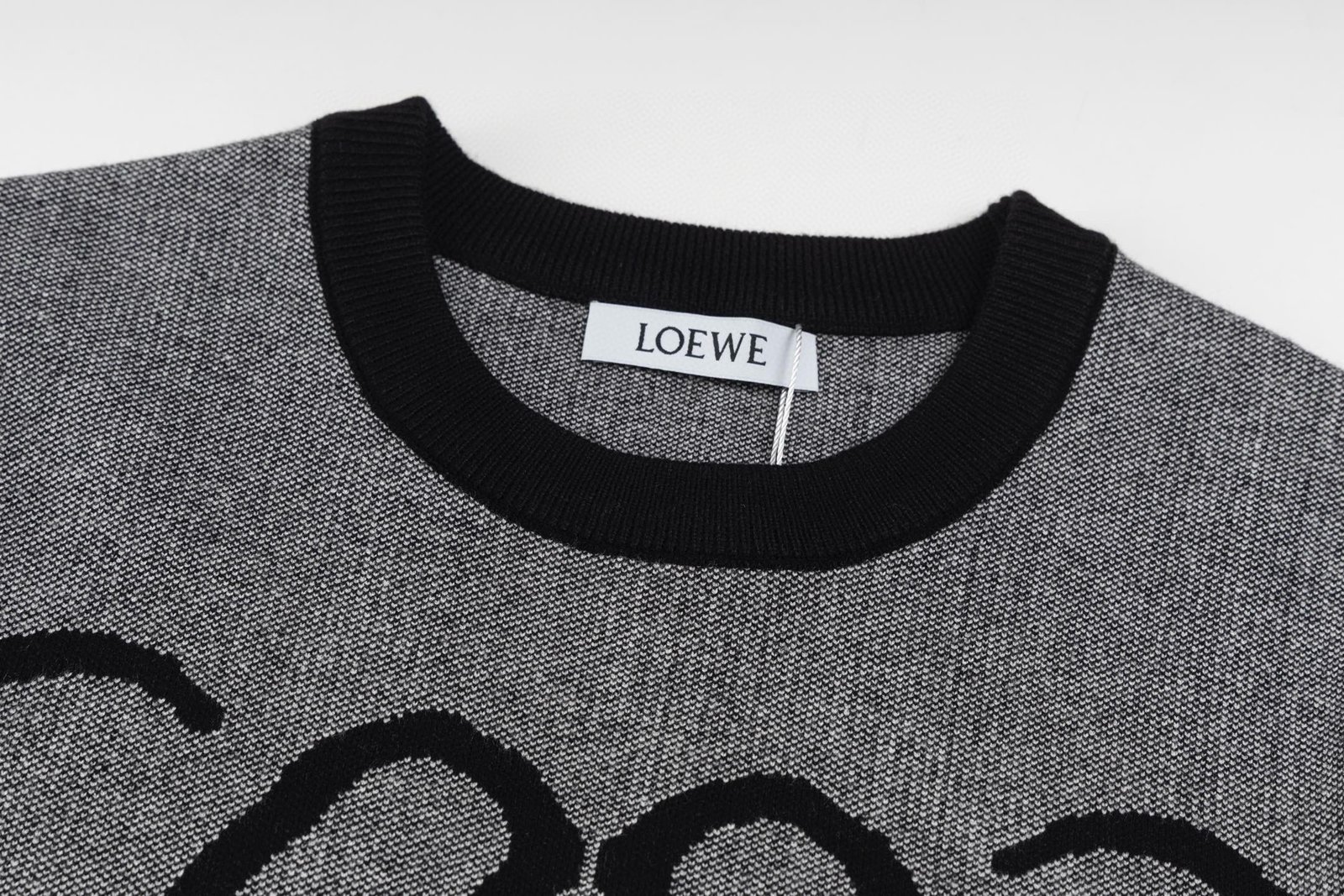 Loewe Intarsia Wool Knitwear Grey - Afbeelding 3
