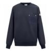 Moncler Navy Blue Cotton & Denim Sweater