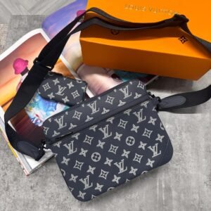 Alternative view of Louis Vuitton Trio Messenger Bag Monogram Blue White