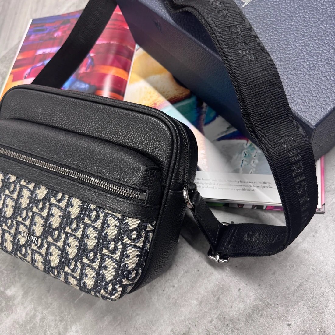 Dior Rider 2.0 Zipped Bag Black/Beige - Afbeelding 3