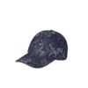 Gucci GG Denim Baseball Cap With Web Dark Blue