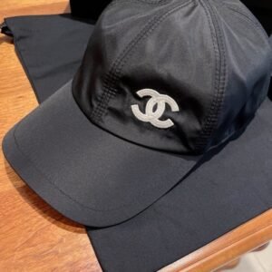Alternative view of Chanel CC Logo Baseball Cap Black