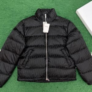 Alternative view of Dior Oblique Down Jacket Black Technical Jacquard