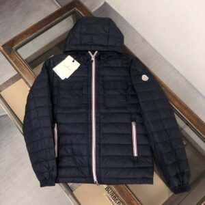 Alternative view of Moncler Douret Short Down Jacket Navy
