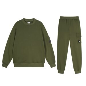 C.P. Company Light Fleece Tracksuit In Green