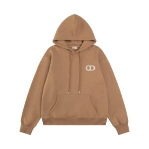 Dior CD Icon Hooded Sweatshirt In  Brown