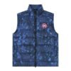 Canada Goose Crofton Down Bodywarmer In Blue Camouflage