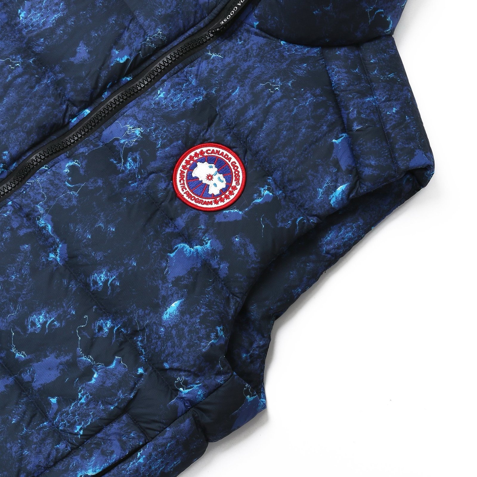 Canada Goose Crofton Down Bodywarmer In Blue Camouflage - Afbeelding 5