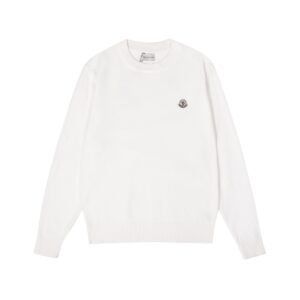 Moncler Logo Patch Sweatshirt White