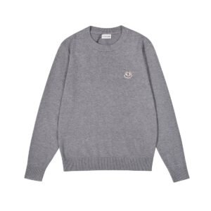 Moncler Logo Patch Sweatshirt Grey
