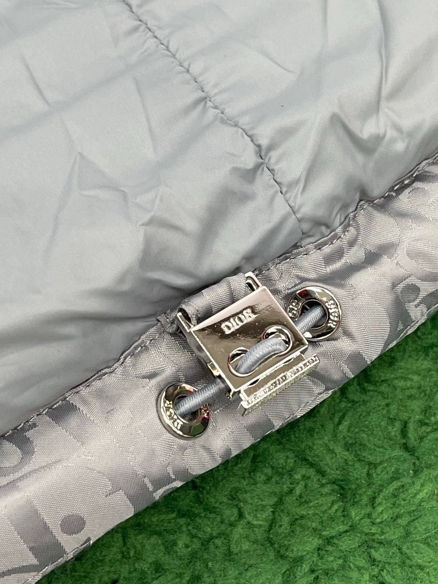 Dior Oblique Down Jacket Silver Grey Technical Jacquard - Afbeelding 6