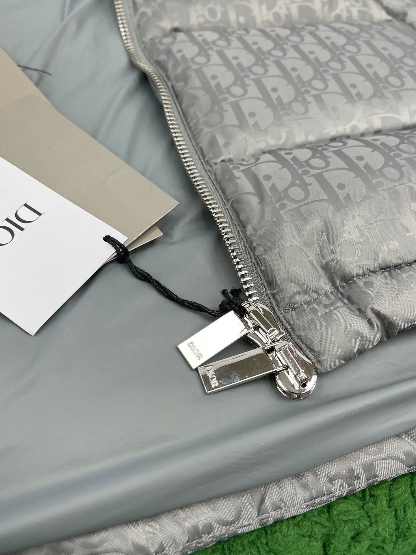 Dior Oblique Down Jacket Silver Grey Technical Jacquard - Afbeelding 7