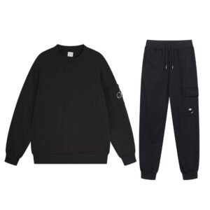 C.P. Company Light Fleece Tracksuit In Black