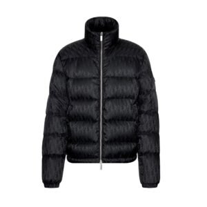 Dior Oblique Down Jacket Black Technical Jacquard