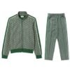 Lacoste Jacquard Monogram Tracksuit In Green