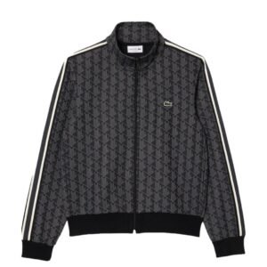 Alternative view of Lacoste Jacquard Monogram Tracksuit In Black