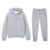 Lacoste Zip Hoodie Tracksuit In Grey