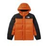 The North Face Himalayan Down Jacket In Orange/Black