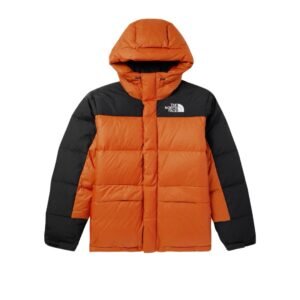 The North Face Himalayan Down Jacket In Orange/Black
