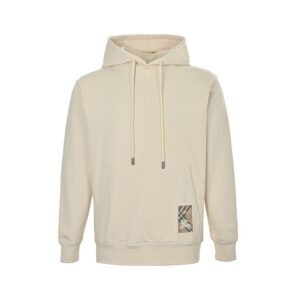 Burberry Check Hoodie Beige/White