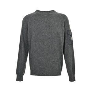 Moncler Grey Cashmere Wool Pullover