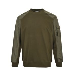 Moncler Olive Green Cotton Blend Sweatshirt