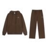 Alo Yoga Accolade Cotton-Blend Tracksuit Espresso