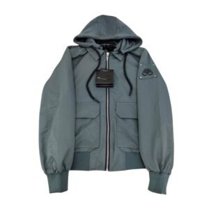 Moose Knuckles Oxley Bomber Jacket In Grey