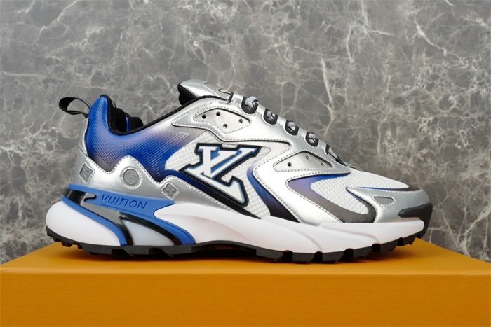 Louis Vuitton Runner Tatic Silver Blue - Afbeelding 2