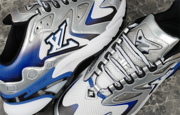 Louis Vuitton Runner Tatic Silver Blue - Afbeelding 6