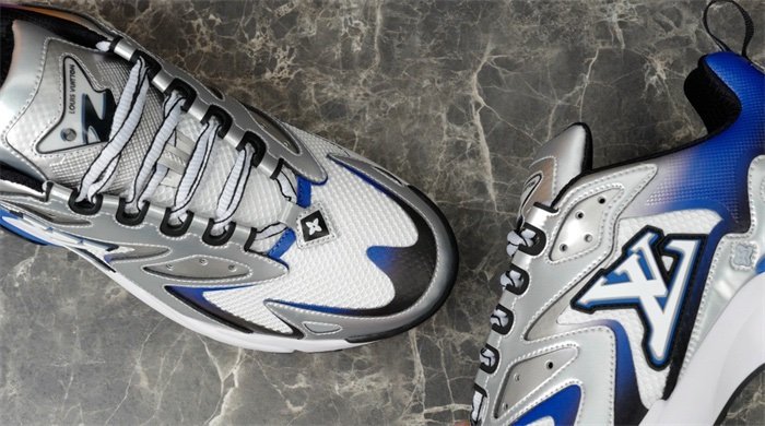 Louis Vuitton Runner Tatic Silver Blue - Afbeelding 7