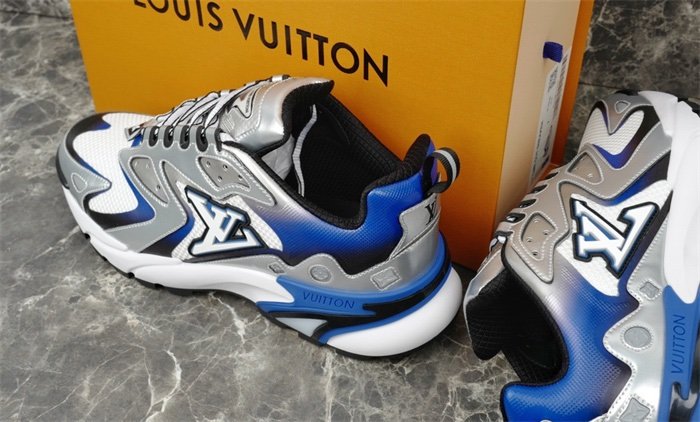 Louis Vuitton Runner Tatic Silver Blue - Afbeelding 8