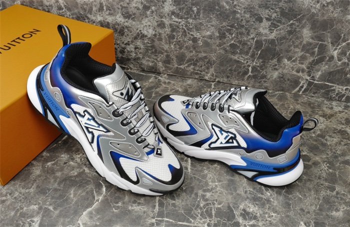 Louis Vuitton Runner Tatic Silver Blue - Afbeelding 9