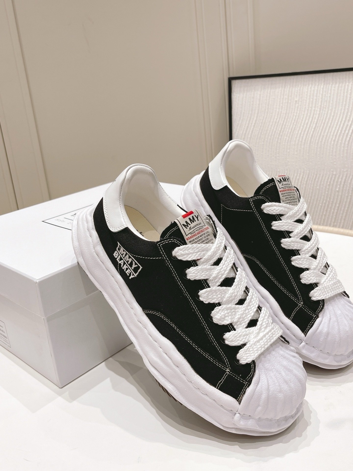 Maison Mihara Yasuhiro Blakey OG Sole Black/White - Afbeelding 4