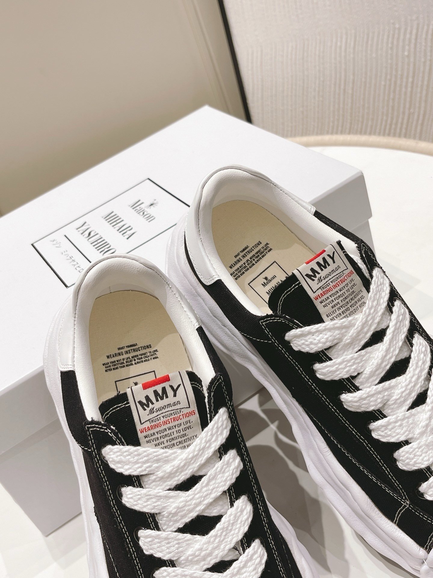 Maison Mihara Yasuhiro Blakey OG Sole Black/White - Afbeelding 5