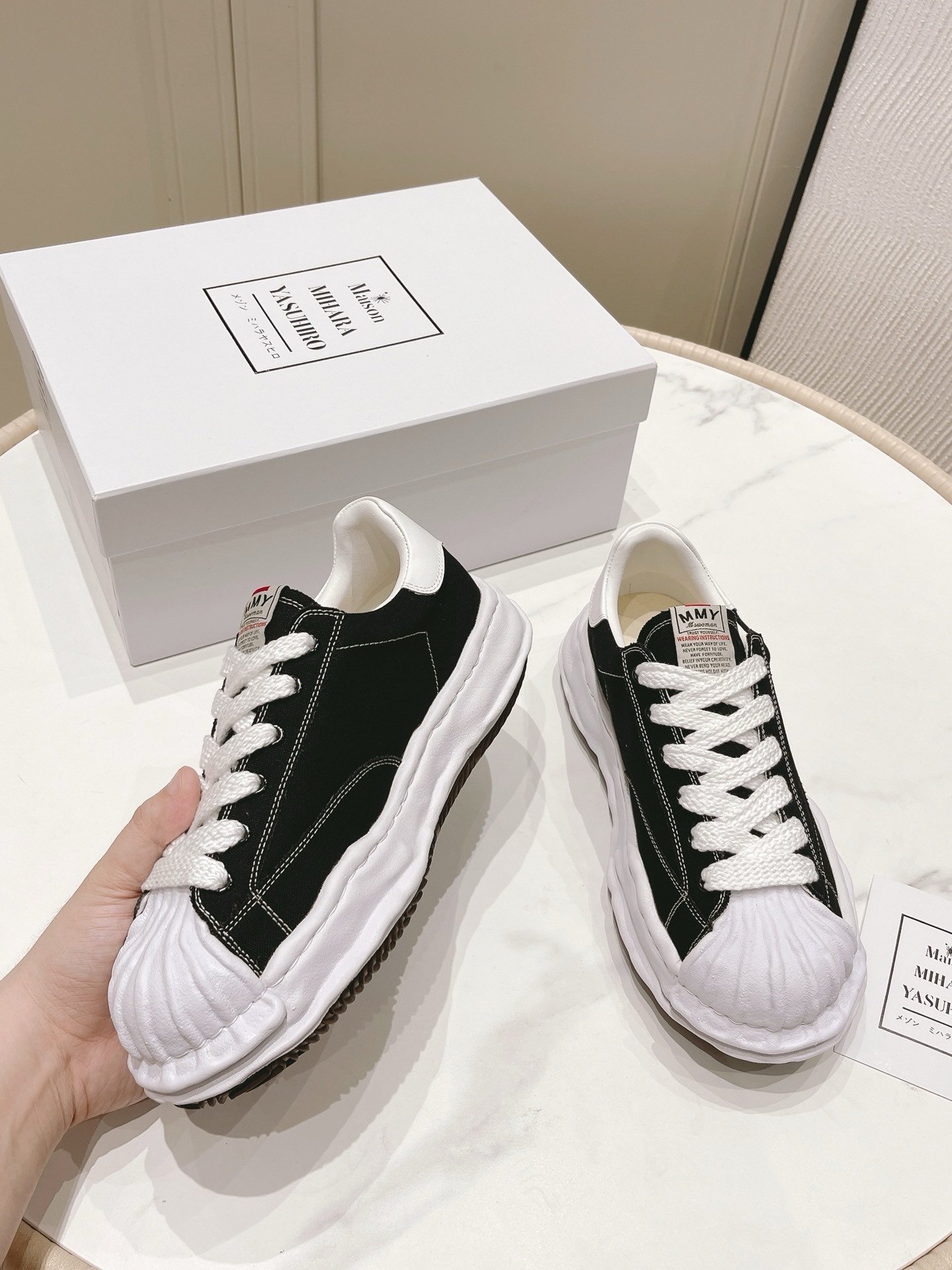 Maison Mihara Yasuhiro Blakey OG Sole Black/White - Afbeelding 6