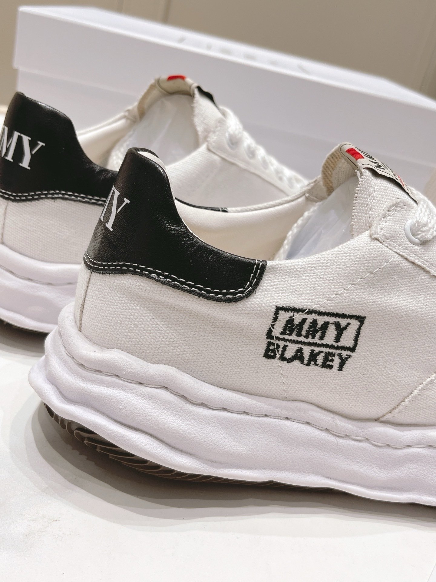 Maison Mihara Yasuhiro Blakey OG Sole White/Black - Afbeelding 4