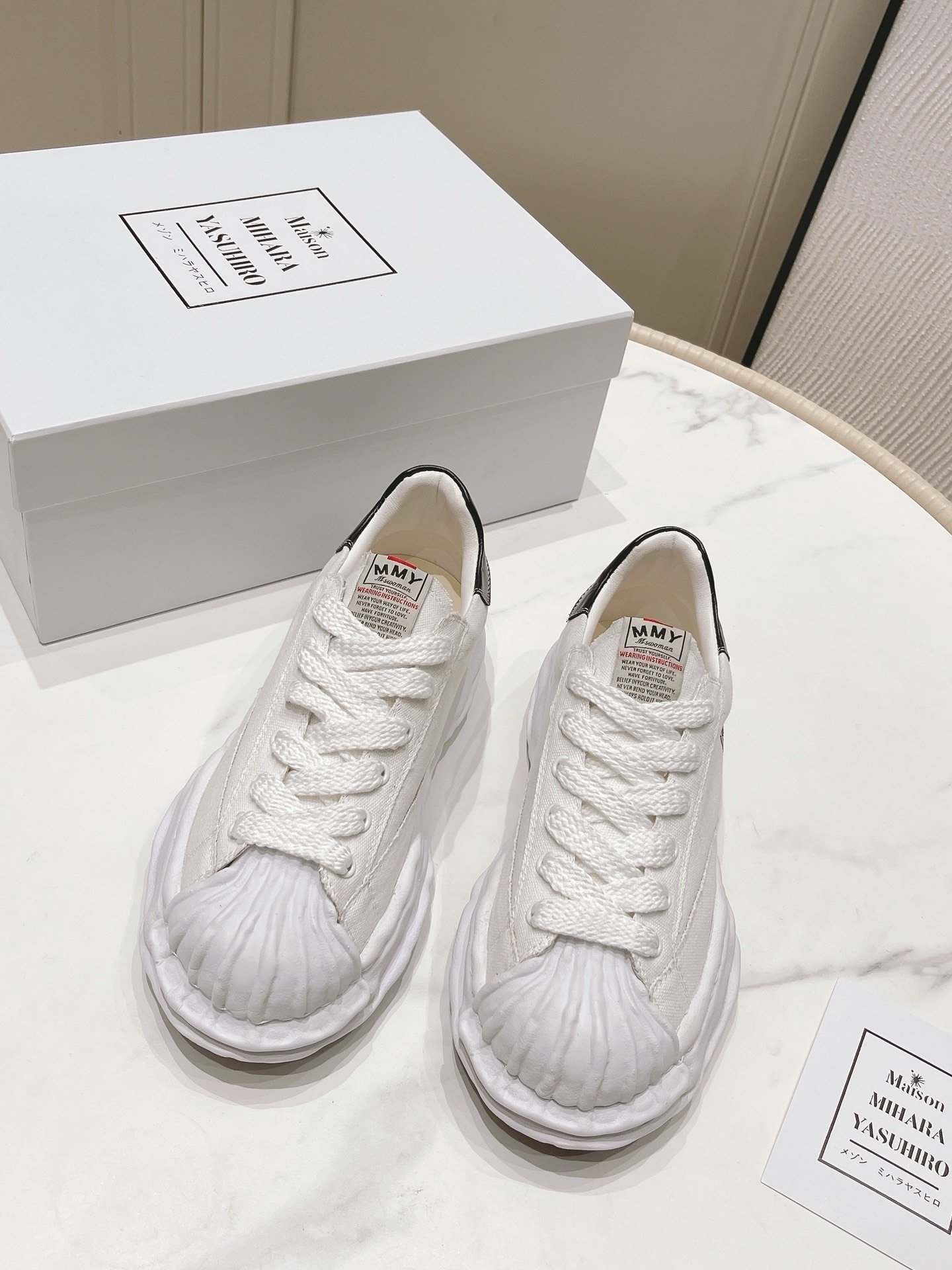 Maison Mihara Yasuhiro Blakey OG Sole White/Black - Afbeelding 9