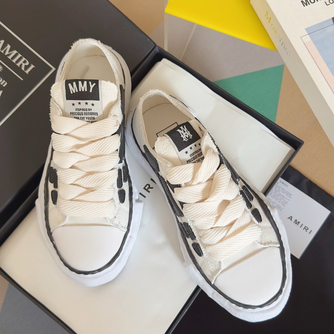 Amiri X Maison Mihara Yasuhiro Peterson OG Sole White - Afbeelding 4