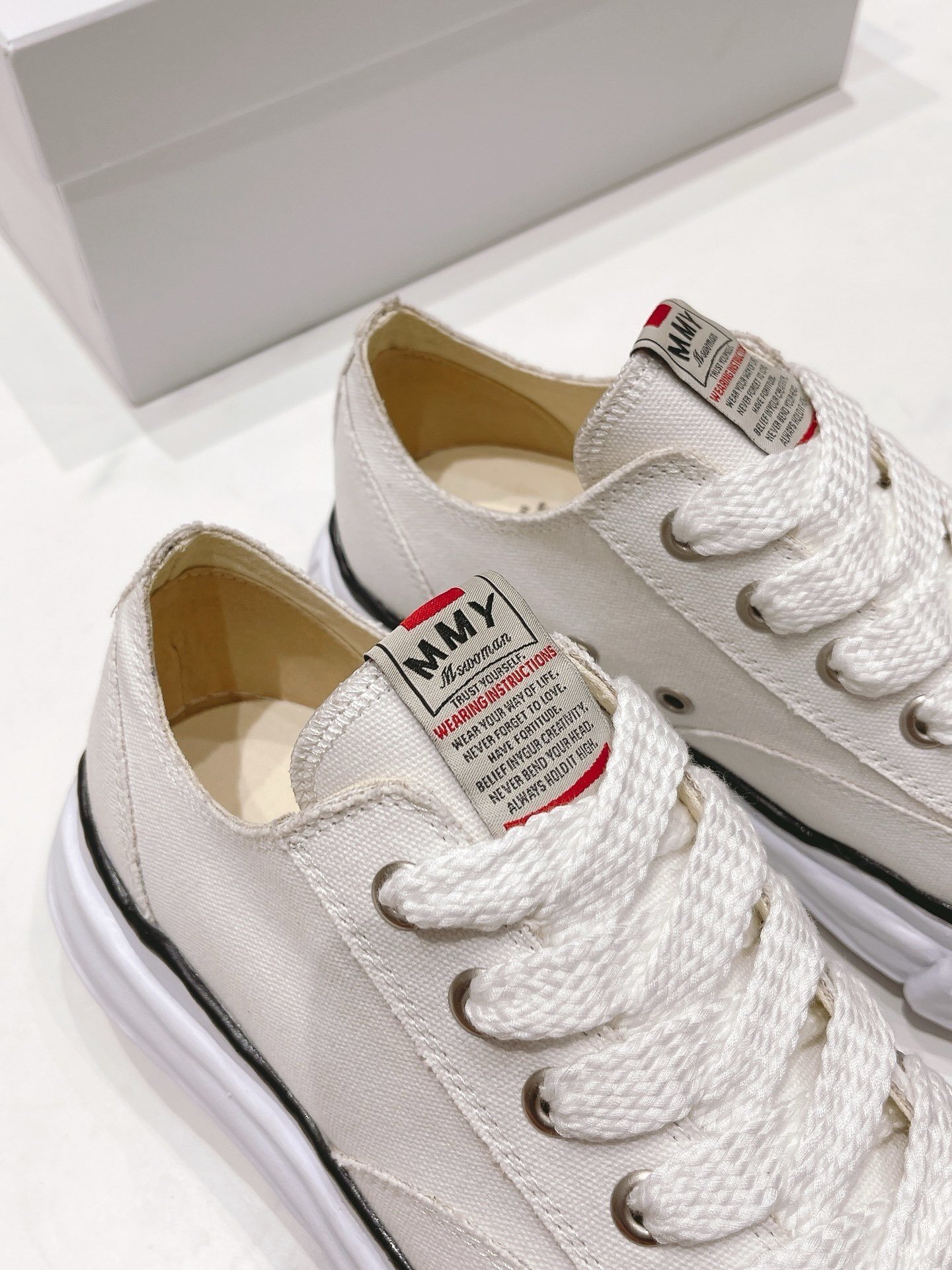 Maison Mihara Yasuhiro Hank OG Sole Canvas White - Afbeelding 8