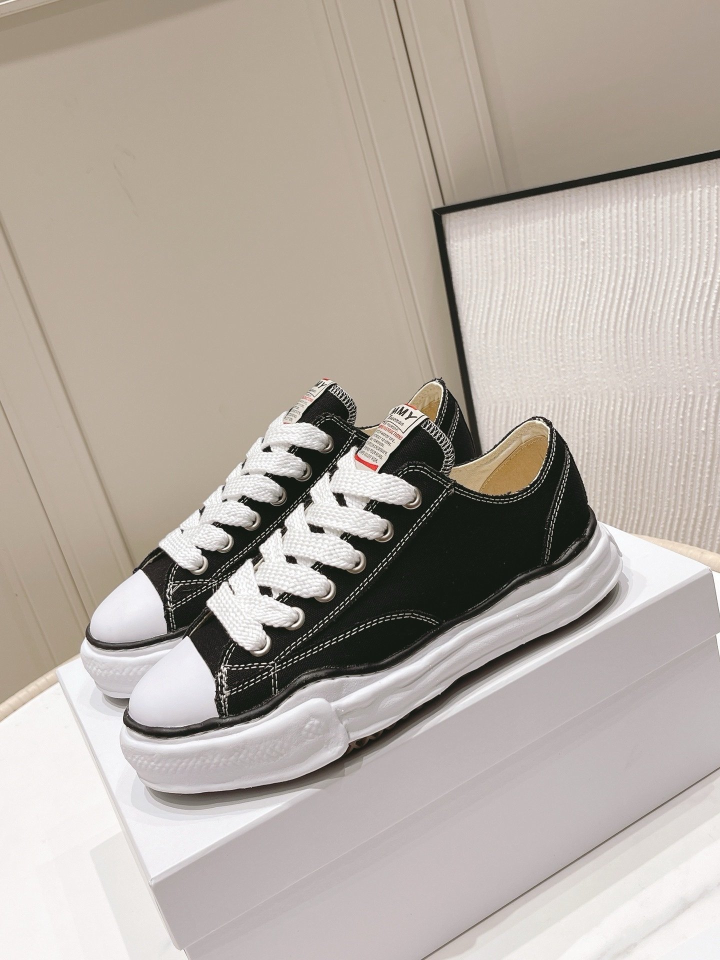 Maison Mihara Yasuhiro Hank OG Sole Canvas Black - Afbeelding 2