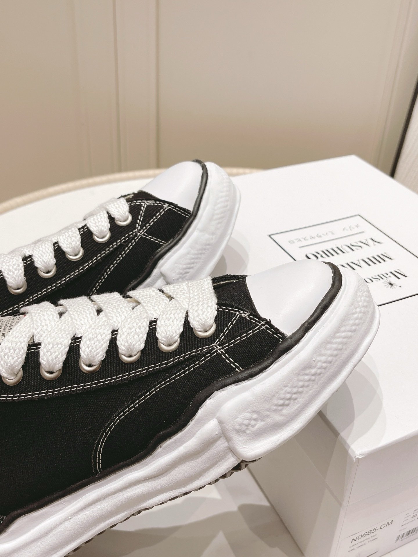 Maison Mihara Yasuhiro Hank OG Sole Canvas Black - Afbeelding 7