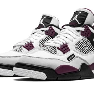 Alternative view of Air Jordan 4 PSG Neutral Grey Bordeaux