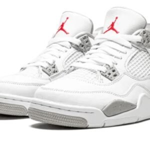 Alternative view of Air Jordan 4 Tech White (White Oreo)