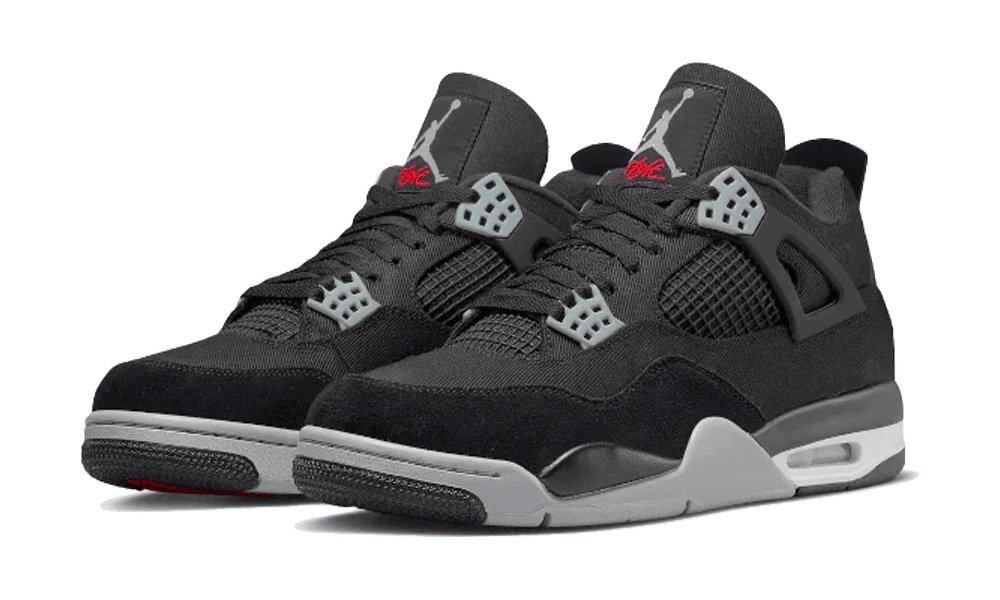 Nike Air Jordan 4 Retro SE Black Canvas - Afbeelding 2