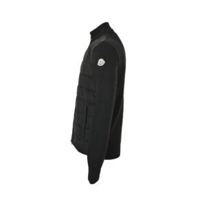 Alternative view of Moncler Tricot Hybrid Zip Cardigan Black