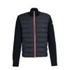 Moncler Tricot Hybrid Zip Cardigan Navy