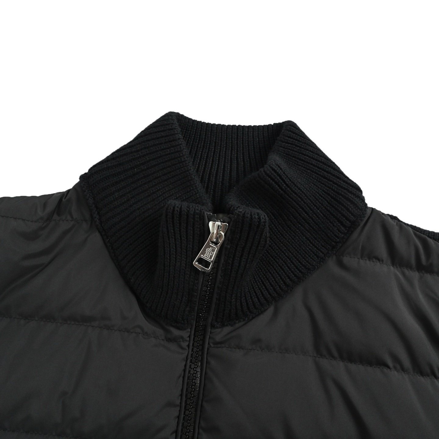Moncler Padded Up Zip Cardigan Black - Afbeelding 4